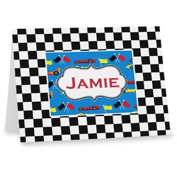 Checkers & Racecars Note cards (Personalized)