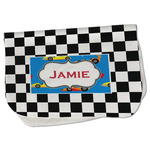 Checkers & Racecars Burp Cloth - Fleece w/ Name or Text