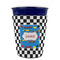 Checkers & Racecars Party Cup Sleeves - without bottom - FRONT (on cup)