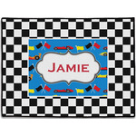 Checkers & Racecars Door Mat (Personalized)