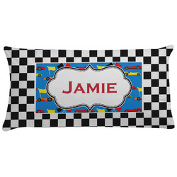 Checkers & Racecars Pillow Case - King (Personalized)