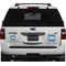 Checkers & Racecars Personalized Square Car Magnets on Ford Explorer