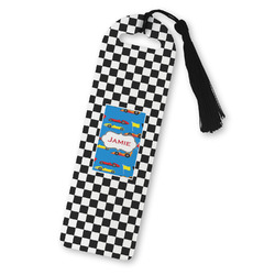 Checkers & Racecars Plastic Bookmark (Personalized)