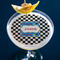 Checkers & Racecars Printed Drink Topper - Large - In Context