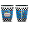 Checkers & Racecars Shot Glass - Two Tone - APPROVAL