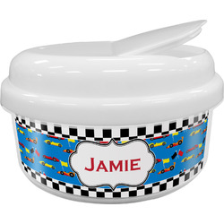 Checkers & Racecars Snack Container (Personalized)