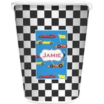 Checkers & Racecars Waste Basket (Personalized)