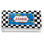 Checkers & Racecars Vinyl Checkbook Cover (Personalized)