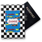 Checkers & Racecars Vinyl Passport Holder (Personalized)