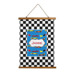 Checkers & Racecars Wall Hanging Tapestry (Personalized)