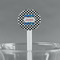 Checkers & Racecars White Plastic 7" Stir Stick - Round - Main