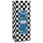 Checkers & Racecars Wine Gift Bags - Matte (Personalized)