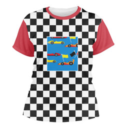 Checkers & Racecars Women's Crew T-Shirt - Medium