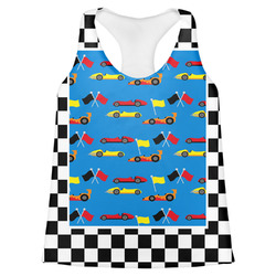 Checkers & Racecars Womens Racerback Tank Top - Large