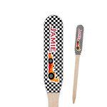 Checkers & Racecars Paddle Wooden Food Picks - Double Sided (Personalized)