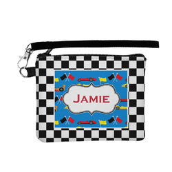 Checkers & Racecars Wristlet ID Case w/ Name or Text