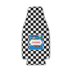 Checkers & Racecars Zipper Bottle Cooler (Personalized)