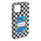 Checkers & Racecars iPhone 15 Plus Tough Case - Angle