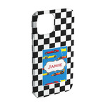 Checkers & Racecars iPhone Case - Plastic - iPhone 15 Pro (Personalized)