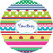 Ribbons 1" Multipurpose Round Labels - Single Sticker