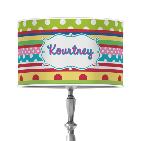 Custom Ribbons 12" Drum Lamp Shade - Poly-film (Personalized)