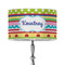 Ribbons 12" Drum Lampshade - ON STAND (Poly Film)