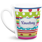 Ribbons 12 Oz Latte Mug (Personalized)