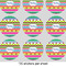 Ribbons 2" Multipurpose Round Labels - Sheet