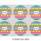 Ribbons 3" Multipurpose Round Labels - Sheet