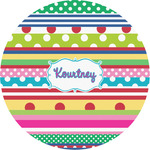 Ribbons Multipurpose Round Labels - Custom Sized (Personalized)