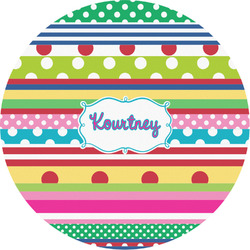 Ribbons Multipurpose Round Labels - Custom Sized (Personalized)