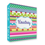 Ribbons 3 Ring Binder - Full Wrap - 2" (Personalized)