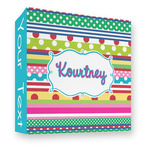 Ribbons 3 Ring Binder - Full Wrap - 3" (Personalized)