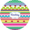 Ribbons 4" Multipurpose Round Labels - Single Sticker