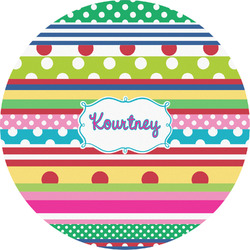 Ribbons Multipurpose Round Labels - 5" (Personalized)