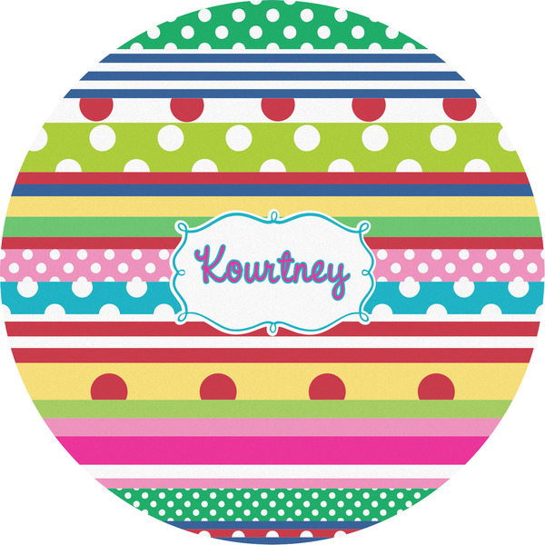 Custom Ribbons Multipurpose Round Labels - 5" (Personalized)