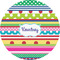 Ribbons 5" Multipurpose Round Label - Single Sticker