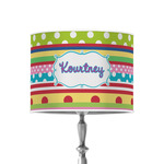 Ribbons 8" Drum Lamp Shade - Poly-film (Personalized)