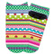 Ribbons Adult Ankle Socks - Single Pair - Front and Back