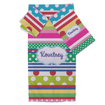 Ribbons Bath Towel Set - 3 Pcs (Personalized)