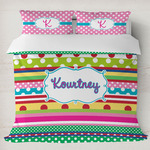 Ribbons Duvet Cover Set - King (Personalized)