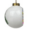 Ribbons Ceramic Christmas Ornament - Xmas Tree (Side View)