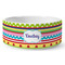 Ribbons Ceramic Dog Bowl - Medium - Front