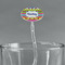 Ribbons Clear Plastic 7" Stir Stick - Oval - Main