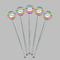 Ribbons Clear Plastic 7" Stir Stick - Round - Fan View