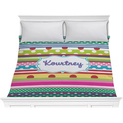 Ribbons Comforter - King (Personalized)