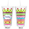 Ribbons Double Wall Tumbler with Straw - Approval