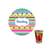 Ribbons Printed Drink Topper - 1.5" (Personalized)