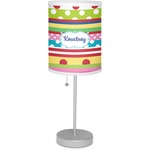 Ribbons 7" Drum Lamp with Shade Linen (Personalized)