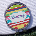 Ribbons Golf Ball Marker - Hat Clip